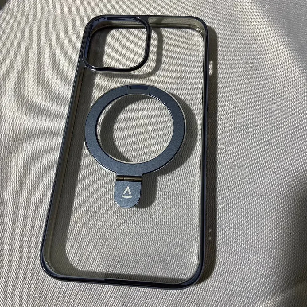 Invisible Stand Magnetic Case for iPhone 13 Pro Max 6.7 inch, Sierra Blue